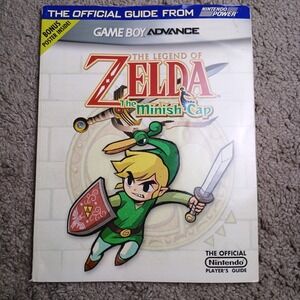 The Legend of Zelda: The Minish Cap Nintendo Power Guide Gameboy w/ Poster -TA